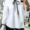 Blouse Blanche Avec Plissé Au Col Et Aux Manches -Default Template 5 blouse blanche avec plisse au col et aux manches