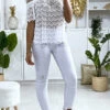 Blouse Blanche En Dentelle Avec Col Bateau -Default Template 5 blouse blanche en dentelle avec col bateau
