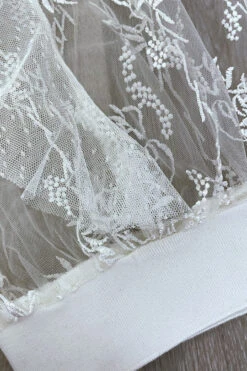 Blouse Blanche En Tulle Et Dentelle à Volant Col Fraise -Default Template 5 blouse blanche en tulle et dentelle a volant col fraise 8