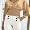 Blouse Courte Camel à Boutons -Default Template 5 blouse courte camel a boutons