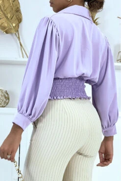 Blouse Courte Lila à Boutons -Default Template 5 blouse courte lila a boutons 2