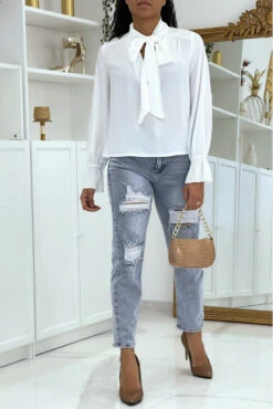 Blouse Fluide Blanche à Manches Longues -Default Template 5 blouse fluide blanche a manches longues 1