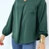 Blouse Fluide Verte Avec Poche Sur L'avant -Default Template 5 blouse fluide verte avec poche sur l avant