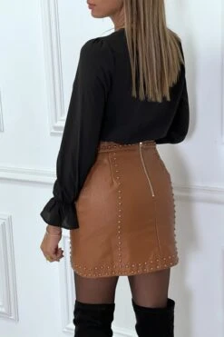 Blouse Noir Crop Top En Voilage à Ouverture Au Col Plongeant 9 Blouse Noir Crop Top En Voilage à Ouverture Au Col Plongeant -Default Template 5 blouse noir crop top en voilage a ouverture au col plongeant 2