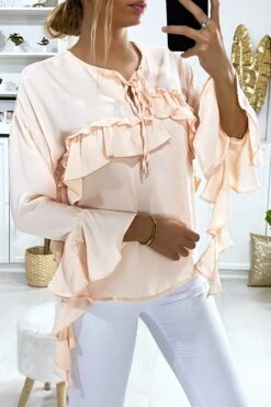 Blouse Rose Avec Volant -Default Template 5 blouse rose avec volant 4