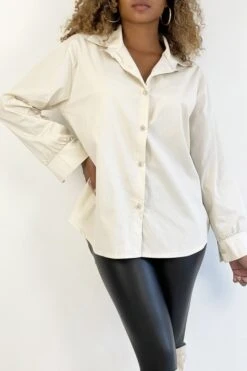 Chemise Beige En Coton Très Tendance Et Agréable à Porter -Default Template 5 chemise beige en coton tres tendance et agreable a porter 3