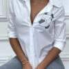 Chemise Blanche à Manches Longues Avec Imprimé -Default Template 5 chemise blanche a manches longues avec imprime