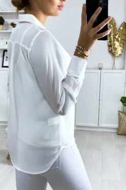 Chemise Blanche Avec Strass Au Col -Default Template 5 chemise blanche avec strass au col 2