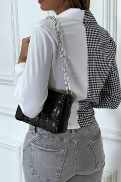 Chemise Blanche Bicolor à Carreaux Blanc Et Noir 11 Chemise Blanche Bicolor à Carreaux Blanc Et Noir -Default Template 5 chemise blanche bicolor a carreaux blanc et noir 4