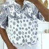 Chemise Blanche Fluide D'été à Motif Originaux Hyper Tendance à Joli Noeud -Default Template 5 chemise blanche fluide d ete a motif originaux hyper tendance a joli noeud