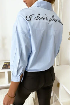 Chemise Bleu Abeille à Nouer -Default Template 5 chemise bleu abeille a nouer 4