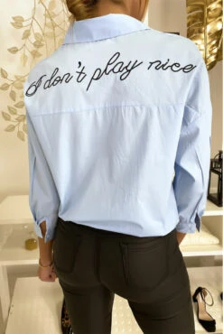 Chemise Bleu Abeille à Nouer -Default Template 5 chemise bleu abeille a nouer 5