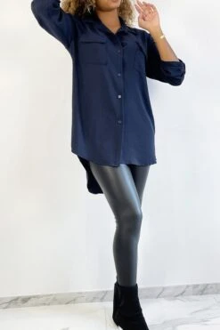 Chemise Bleu Très Chic Avec Poche Au Buste -Default Template 5 chemise bleu tres chic avec poche au buste 3