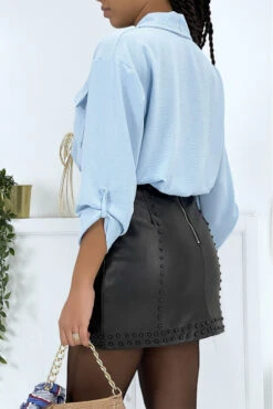 Chemise Bleu Très Chic Avec Poche Au Buste -Default Template 5 chemise bleu tres chic avec poche au buste 7