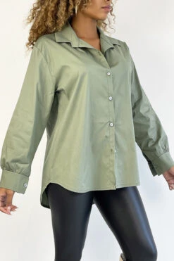 Chemise Kaki En Coton Très Tendance Et Agréable à Porter -Default Template 5 chemise kaki en coton tres tendance et agreable a porter 2