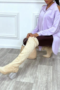 Chemise Lilas Asymétrique à épaules Dénudées -Default Template 5 chemise lilas asymetrique a epaules denudees 4