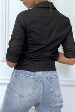 Chemise Noire Cintrée Avec Illustration Paris -Default Template 5 chemise noire cintree avec illustration paris 6