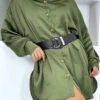 Chemise Oversize Kaki Satiné -Default Template 5 chemise oversize kaki satine