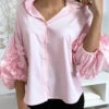 Chemise Rose Avec Des Manches Ample à Volant -Default Template 5 chemise rose avec des manches ample a volant