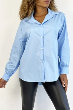 Chemise Turquoise En Coton Très Tendance Et Agréable à Porter -Default Template 5 chemise turquoise en coton tres tendance et agreable a porter 2