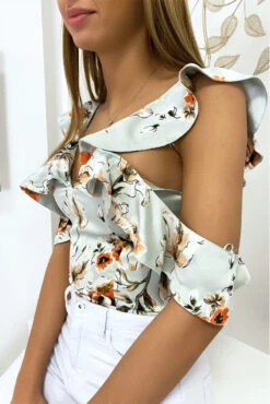 Crop Top Bleu à Fleur -Default Template 5 crop top bleu a fleur 3