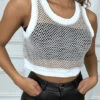 Crop Top écru En Maille Avec Fil Doré -Default Template 5 crop top ecru en maille avec fil dore