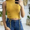 Crop Top Moutarde Avec Lacet Sur Les Côtés -Default Template 5 crop top moutarde avec lacet sur les cotes