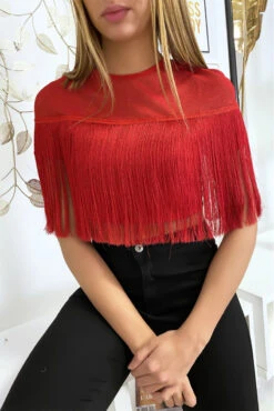 Crop Top Rouge à Franges -Default Template 5 crop top rouge a franges 3