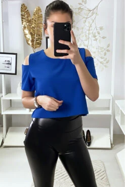 Crop Top Royal épaules Dénudé Avec Fermeture Au Dos F 2275 -Default Template 5 crop top royal epaules denude avec fermeture au dos f 2275 3