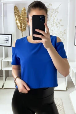 Crop Top Royal épaules Dénudé Avec Fermeture Au Dos F 2275 -Default Template 5 crop top royal epaules denude avec fermeture au dos f 2275 4