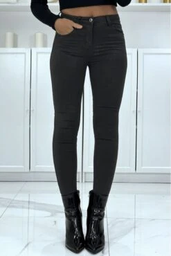 Jean Slim Anthracite Extensible Avec Fermeture Zip Et Poches -Default Template 5 jean slim anthracite extensible avec fermeture zip et poches 5