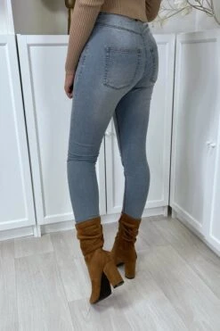 Jean Slim Bleu Délavé à Poches Arrières -Default Template 5 jean slim bleu delave a poches arrieres 5