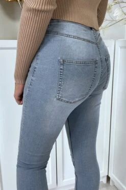 Jean Slim Bleu Délavé à Poches Arrières -Default Template 5 jean slim bleu delave a poches arrieres 6