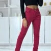 Jean Slim Bordeaux Extensible Avec Poches Et Fermeture Zip -Default Template 5 jean slim bordeaux extensible avec poches et fermeture zip