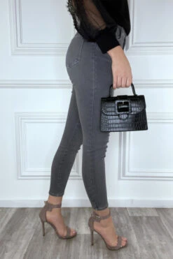 Jean Slim Gris Taille Haute Et Stretch -Default Template 5 jean slim gris taille haute et stretch 1