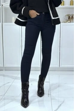Jean Slim Marine Extensible Avec Poches Et Fermeture Zip -Default Template 5 jean slim marine extensible avec poches et fermeture zip 2