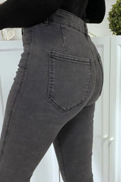 Jean Slim Noir Délavé Taille Haute -Default Template 5 jean slim noir delave taille haute 6