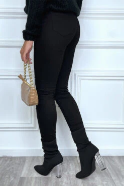 Jean Slim Noir Taille Haute Avec Poches -Default Template 5 jean slim noir taille haute avec poches 4