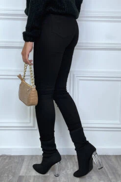 Jean Slim Noir Taille Haute Avec Poches -Default Template 5 jean slim noir taille haute avec poches 5