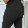 Jean Slim Noir Taille Haute Avec Poches Arrières -Default Template 5 jean slim noir taille haute avec poches arrieres