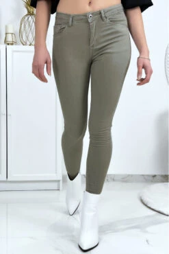 Jeans Slim Kaki En Strech Avec Poches -Default Template 5 jeans slim kaki en strech avec poches 10