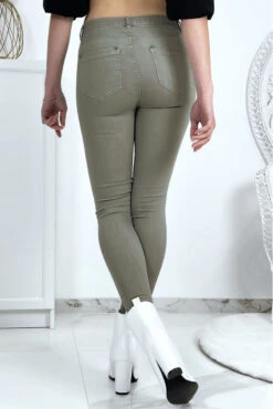 Jeans Slim Kaki En Strech Avec Poches -Default Template 5 jeans slim kaki en strech avec poches 9