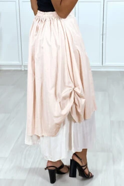 Jupe 2 En 1 En Rose Avec Fronce Sur Le Coté -Default Template 5 jupe 2 en 1 en rose avec fronce sur le cote 3