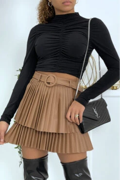 Jupe Camel Simili à Ceinture -Default Template 5 jupe camel simili a ceinture 2