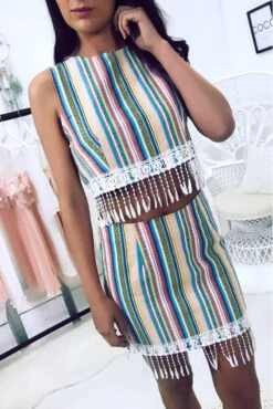 Jupe Rayées Motifs Aztèque. Femme 6105 -Default Template 5 jupe rayees motifs azteque femme 6103 7