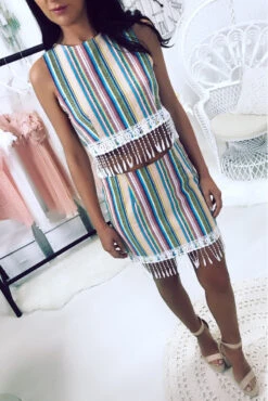 Jupe Rayées Motifs Aztèque. Femme 6105 -Default Template 5 jupe rayees motifs azteque femme 6103 8