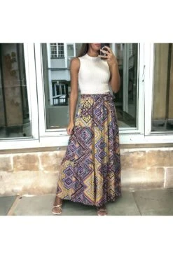 Longue Jupe Lilas évasé Avec Joli Motif -Default Template 5 longue jupe lilas evase avec joli motif 2