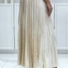Longue Jupe Plissé Satiné Beige Très Chic -Default Template 5 longue jupe plisse satine beige tres chic