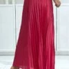 Longue Jupe Plissé Satiné Fuchsia Très Chic -Default Template 5 longue jupe plisse satine fuchsia tres chic