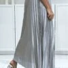 Longue Jupe Plissé Satiné Gris Très Chic -Default Template 5 longue jupe plisse satine gris tres chic